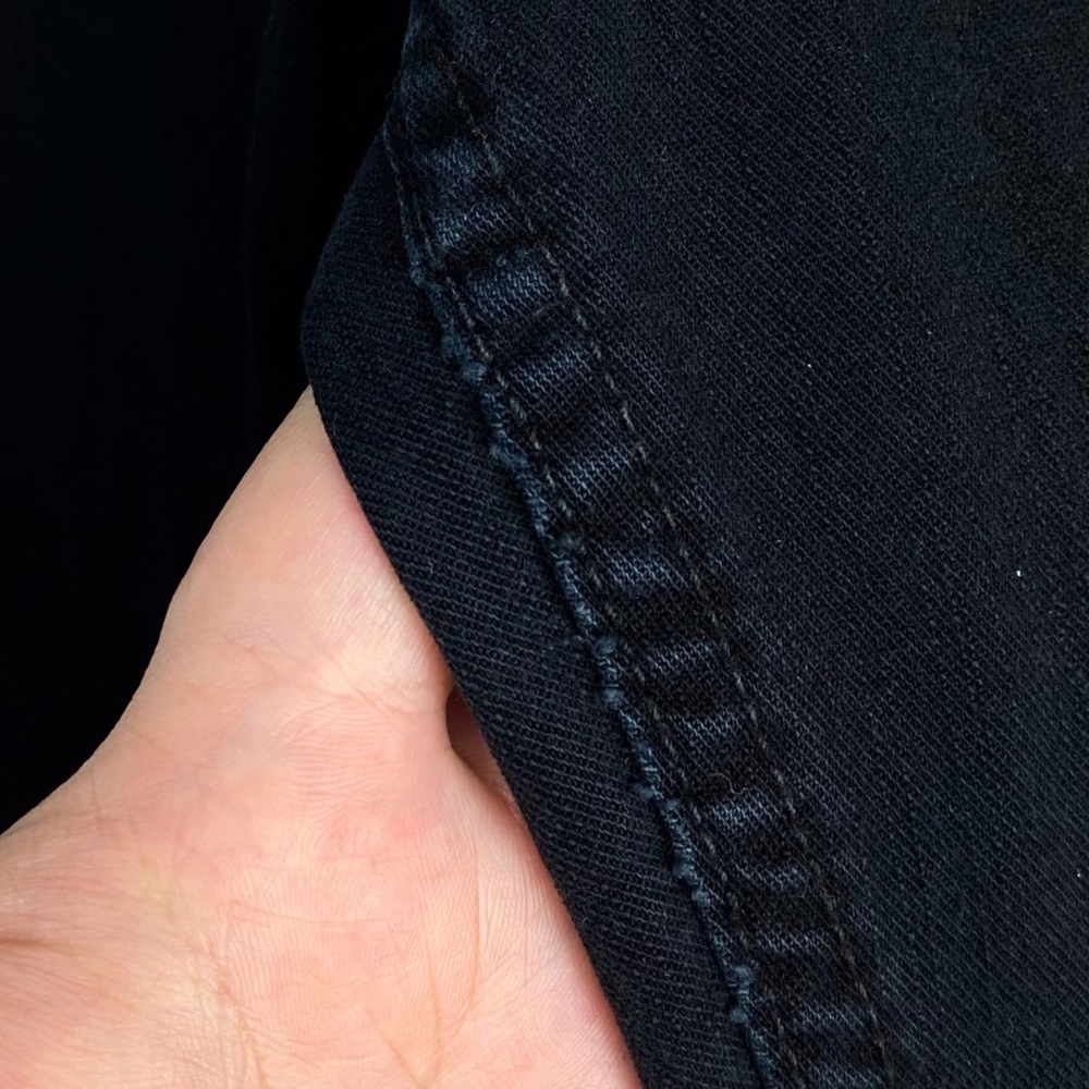 Levi’s At Waist Bootcut Flair Stretchy High Rise Black Denim Jeans 10 L - Picture 9 of 10